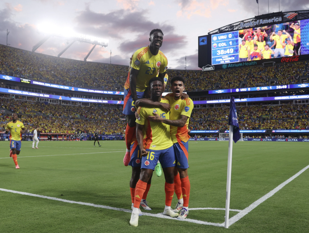 美洲杯：哥伦比亚力克乌拉圭 决赛挑战阿根廷