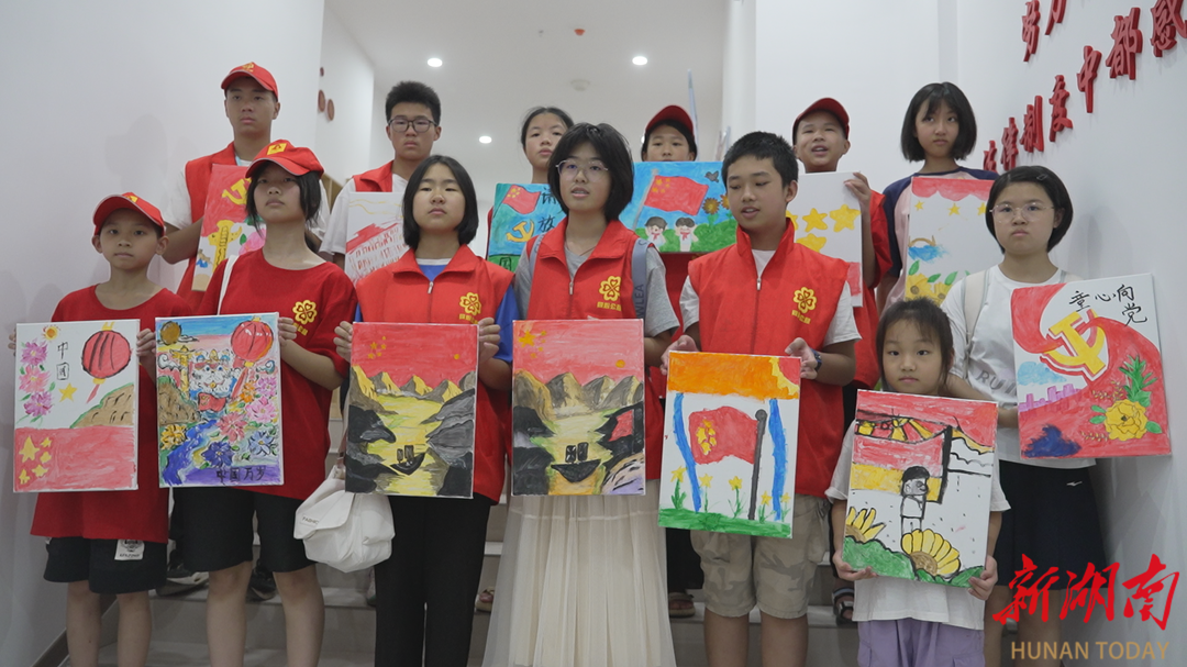 鹤城区：“童心向党”主题绘画活动点燃青少年家国情怀