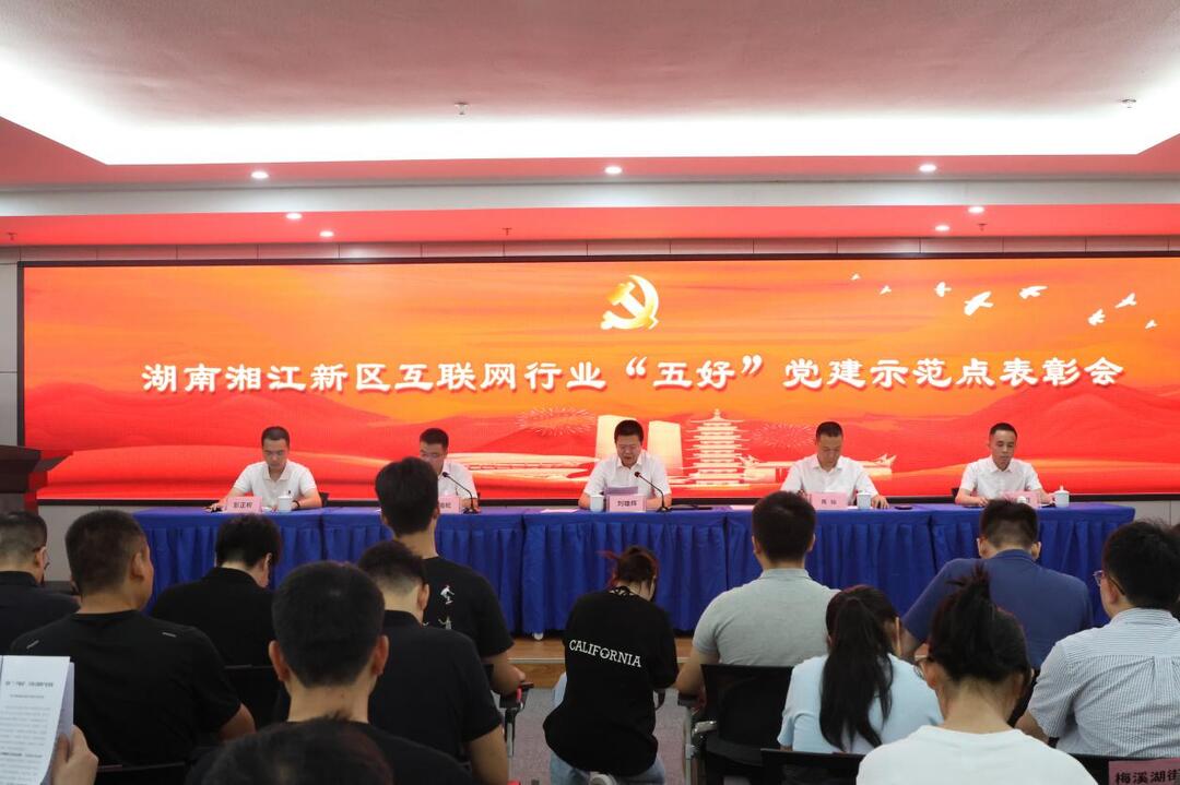 湘江新区表彰10家互联网行业“五好”党建示范点