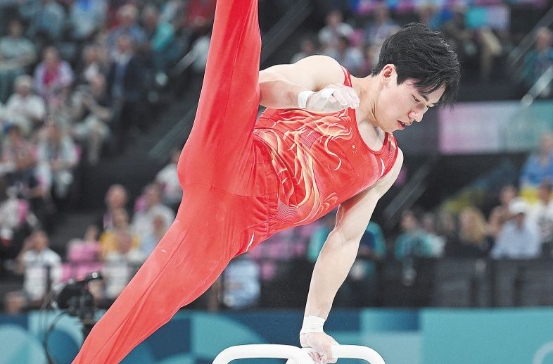 长沙伢子张博恒夺得巴黎奥运会体操男团银牌 妈妈肖蓉：“张博恒担起了队长的责任”