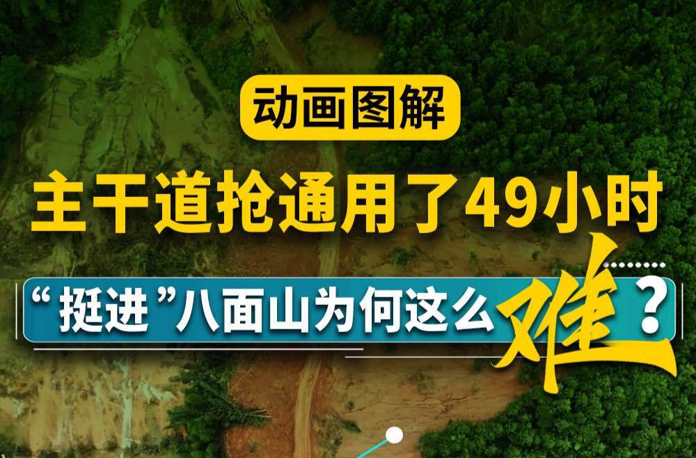 動畫圖解｜干道搶修49小時，挺進八面山為何這么難？