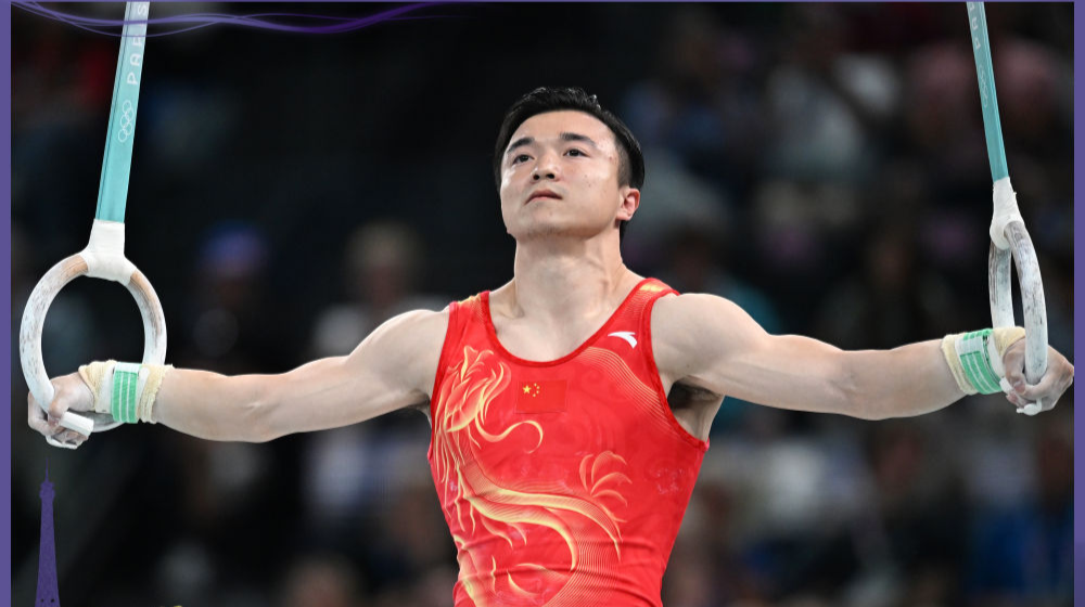 体操男团包揽吊环冠亚军