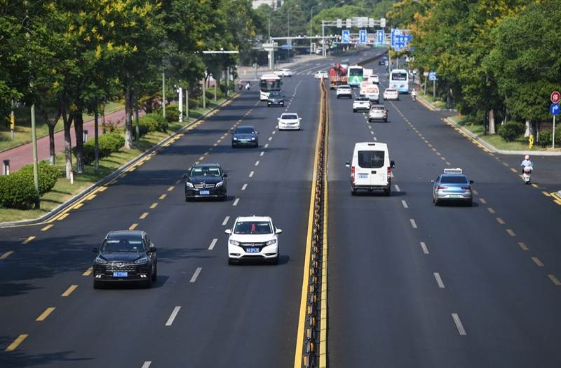 漓湘路提質(zhì)改造換新顏