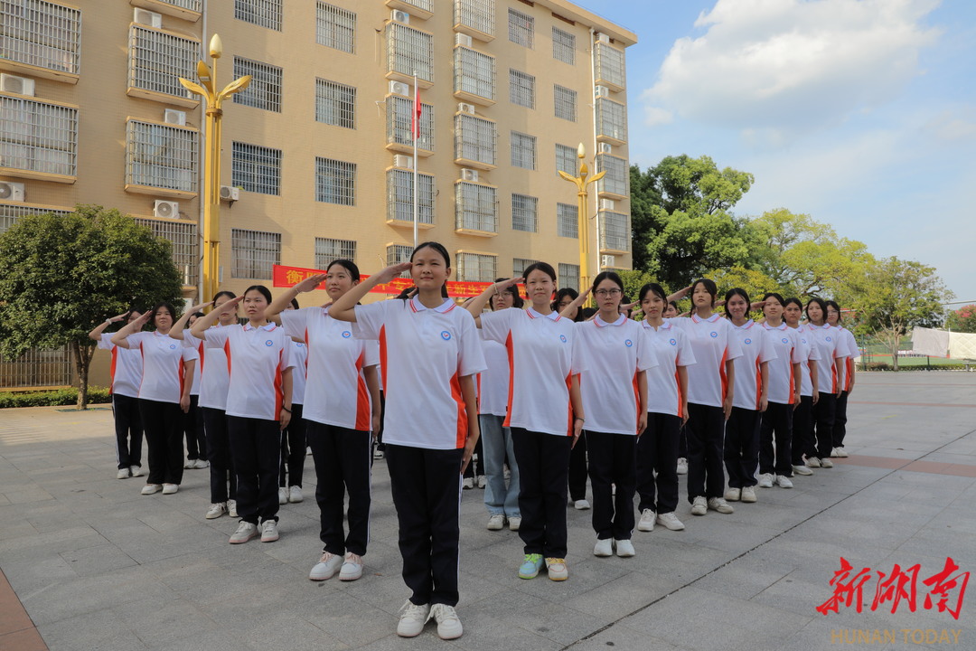 衡陽(yáng)縣人武部組織開(kāi)展高一新生軍訓(xùn)