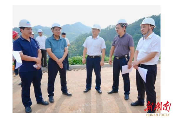 陈阁辉来云溪区调研水利国债项目建设情况