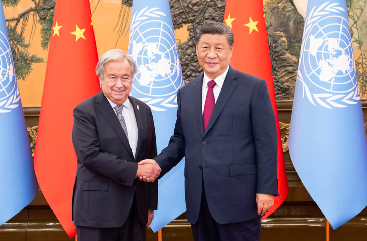 习近平会见联合国秘书长古特雷斯