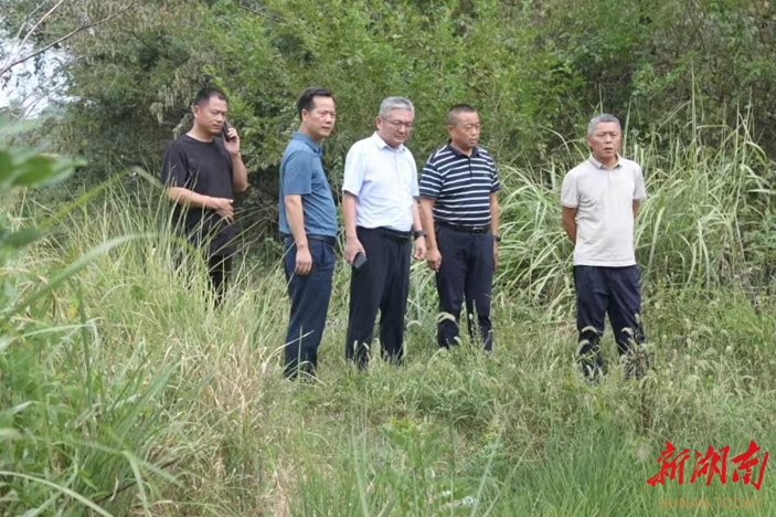 臨澧縣副縣長(zhǎng)顏愛軍現(xiàn)場(chǎng)查看抗旱及森林防火工作