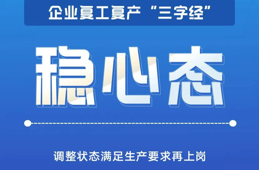 必看！节后复工复产“三字经”