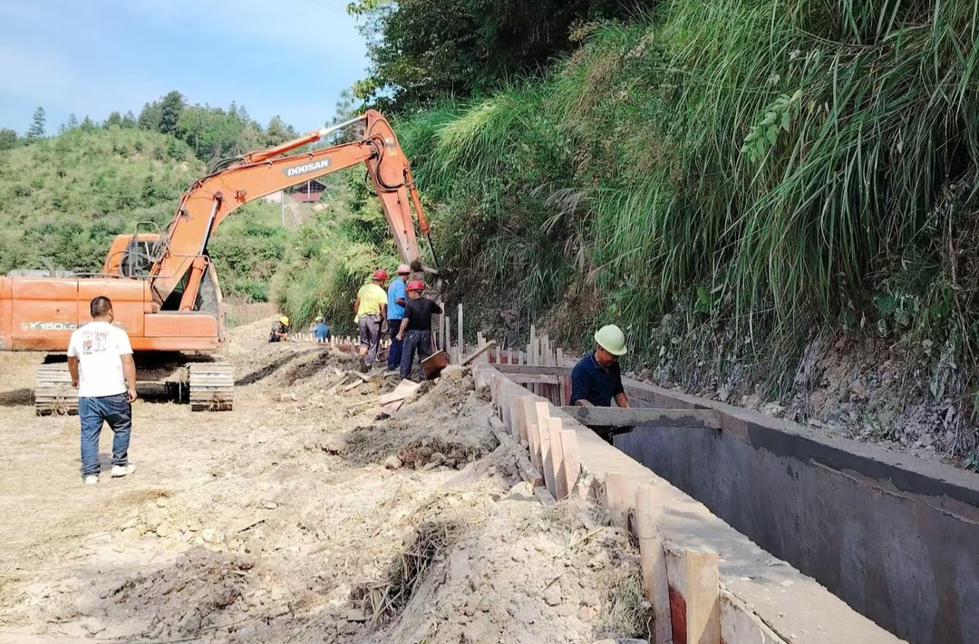 芷江水利国债项目施工跑出“加速度”