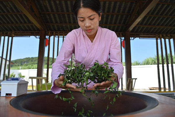 Inheritor of Gupa tea-making skills in China's Guangxi