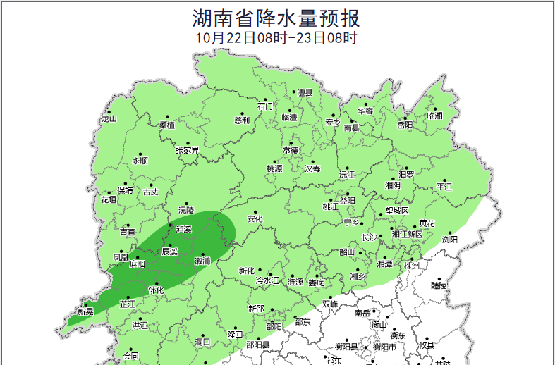 降雨自北向南逐渐停止，晴好天气又将上线