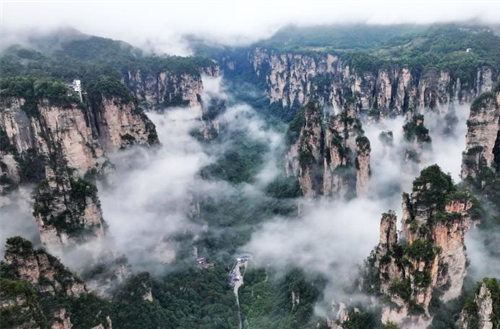 After-rain Scenery of Zhangjiajie National Forest Park in Hunan