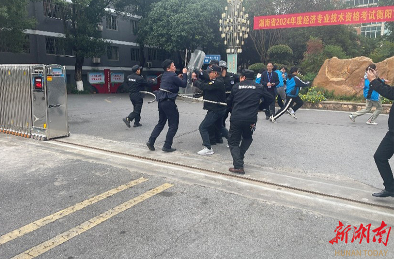 衡阳市职业中等专业学校：反恐演习 护校平安