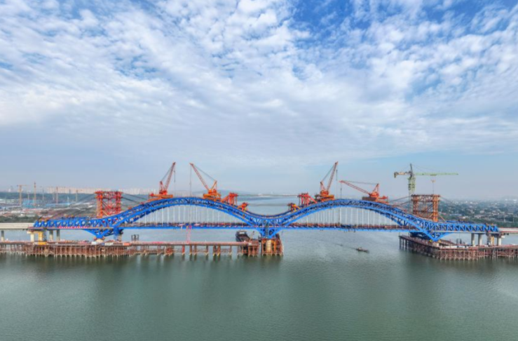 Changsha Muping Xiangjiang Grand Bridge Joined Together