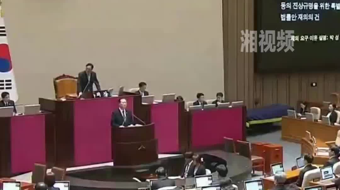 韩国国会全体会议召开 表决尹锡悦弹劾案