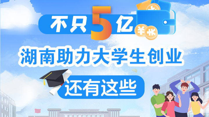 政策简读丨不只5亿 湖南助力大学生创业还有这些