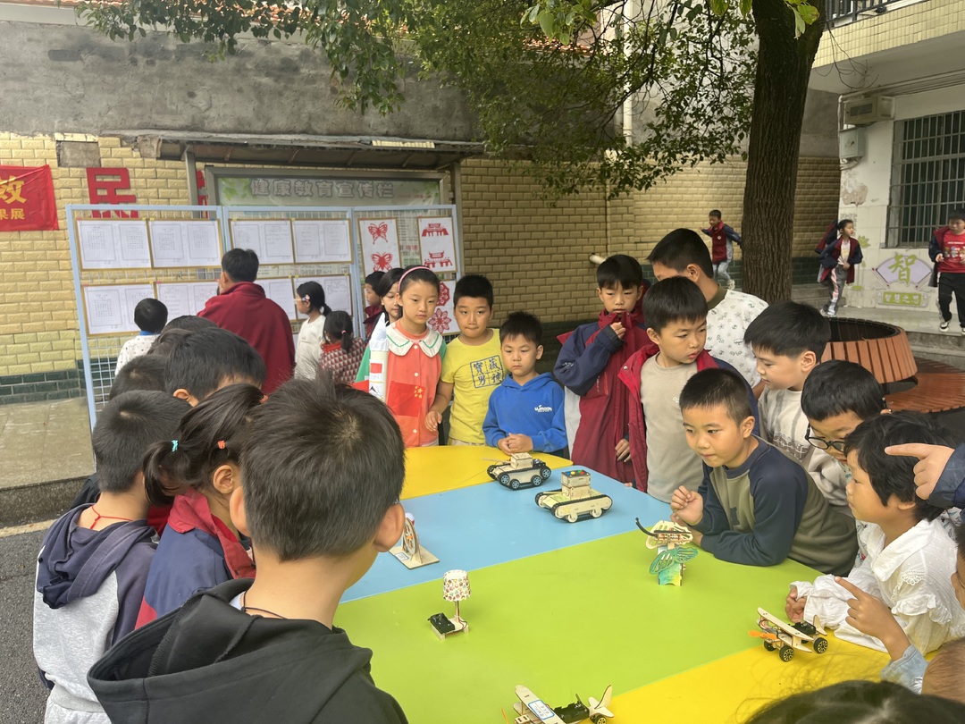 衡阳市鸡市小学举办“百万院士进校园 万名科技工作者上讲台”暨“科技作品展”活动