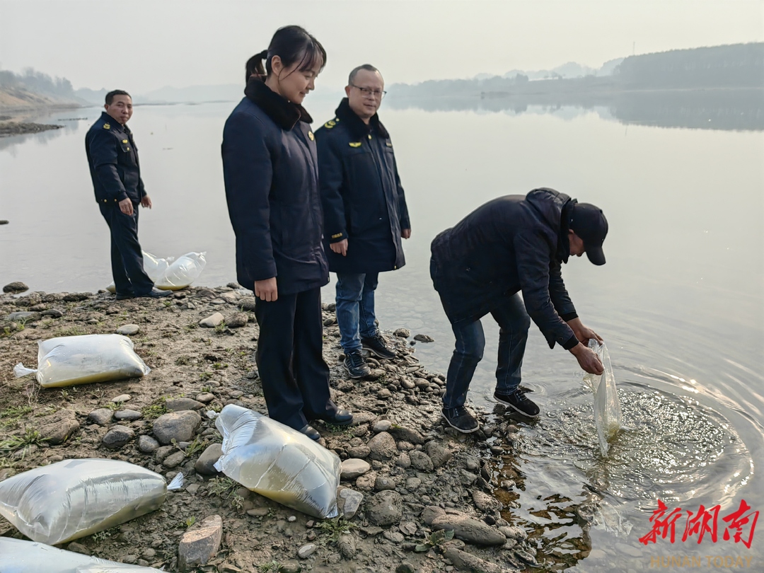 泸溪检察：变“捕”为“补” 增殖放流修复生态损害