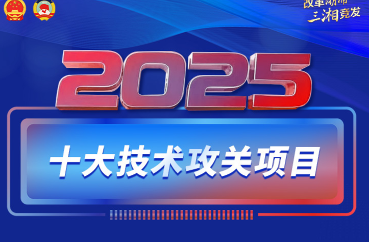 海報丨2025年，湖南將大力推進這十大技術攻關項目