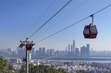 New Cable-way Starts Trial Operation on Yuelu Mountain