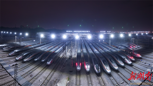 In Pics: Bullet Trains at Maintenance Station in Changsha