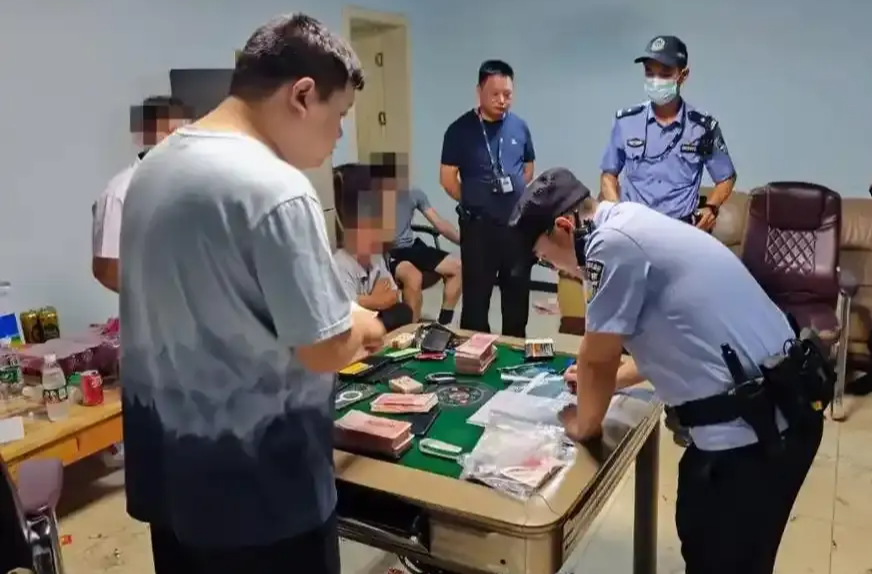 桑植警方查处涉赌人员7名