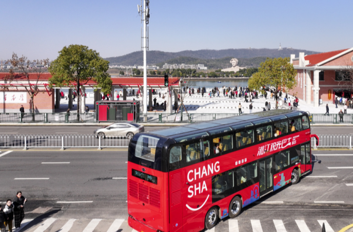 Xiangjiang Sightseeing Double-decker Buses Start Trial Operations