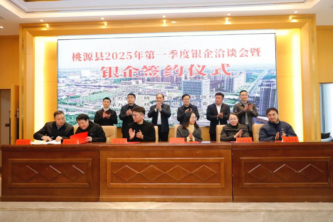 现场签约7.78亿元 桃源县举行2025年第一季度银企洽谈会暨银企签约仪式