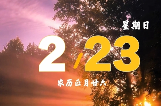 2月23日星期日早安