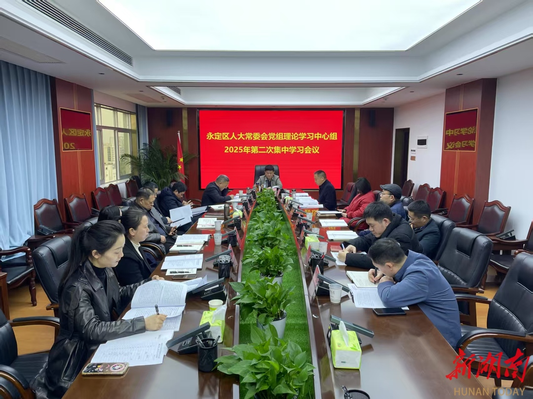 永定區(qū)人大常委會召開黨組理論學(xué)習(xí)中心組2025年第二次集中學(xué)習(xí)會議