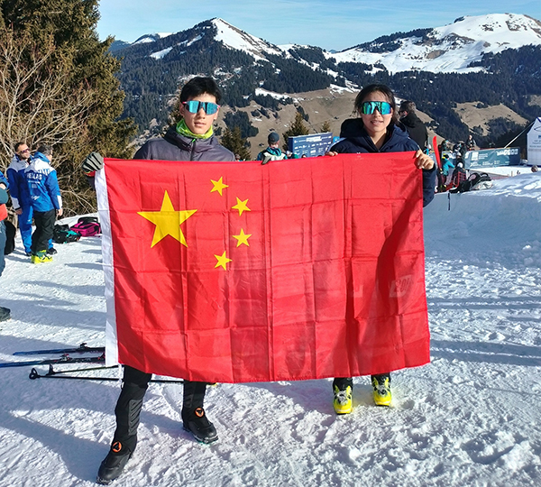 中国队包揽滑雪登山世锦赛U18男女垂直竞速赛冠军