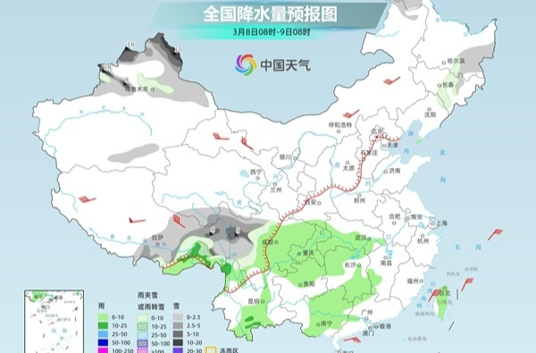 本周末南方陰雨持續(xù) 北方暖意融融多地氣溫或創(chuàng)新高