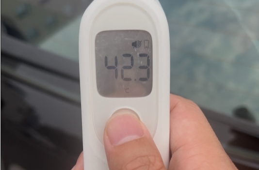长沙刷新3月最高气温纪录，记者实测地面车辆温度超40℃