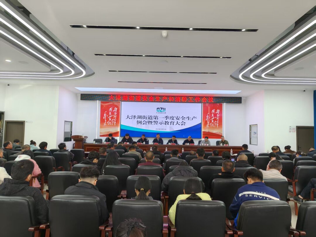 以案例警示护航安全 长沙大泽湖街道召开第一季度安全生产例会暨警示教育大会