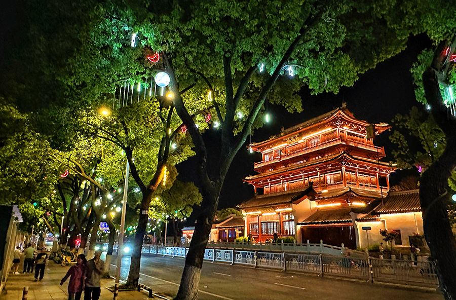 浔阳楼夜色