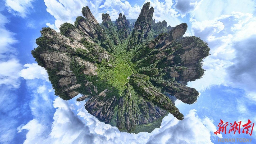 七年航拍武陵源 醉美山水情绵绵