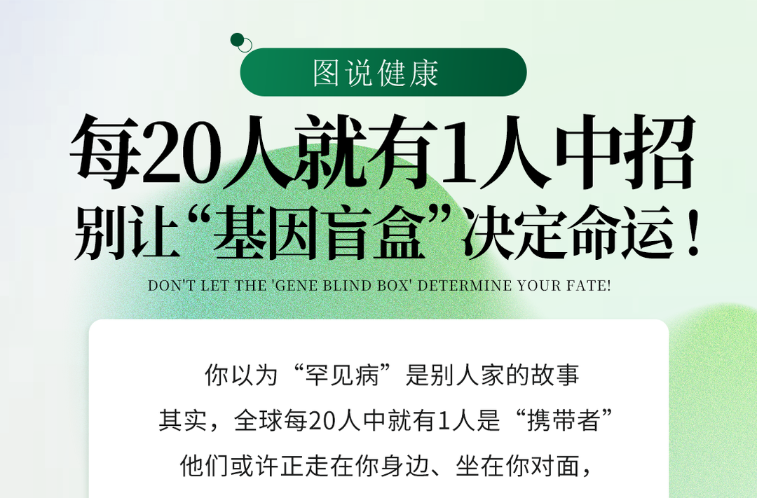 圖說健康｜每20人就有1人中招，別讓“基因盲盒”決定命運!