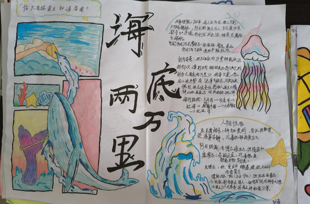 “书香校园, 阅读人生” ——邵阳县下花桥镇中心完全小学开展读书手抄报评比活动