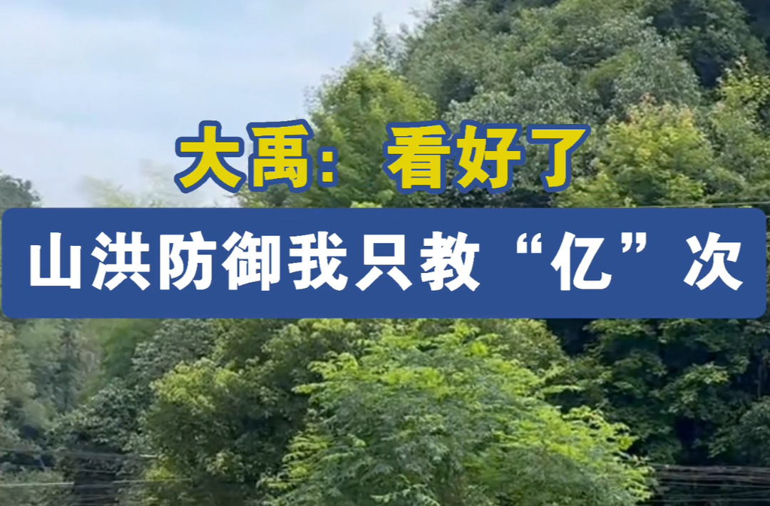 大禹：看好了！山洪防御我只教“亿”次！过来听讲！#湖南水利#回答我