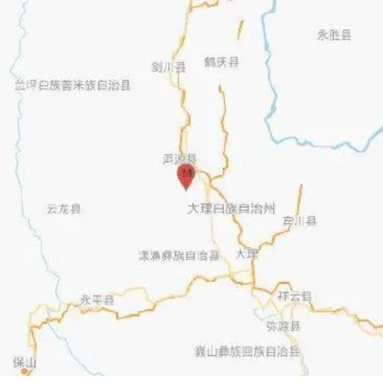 云南大理州洱源县发生4.8级地震 震源深度10千米