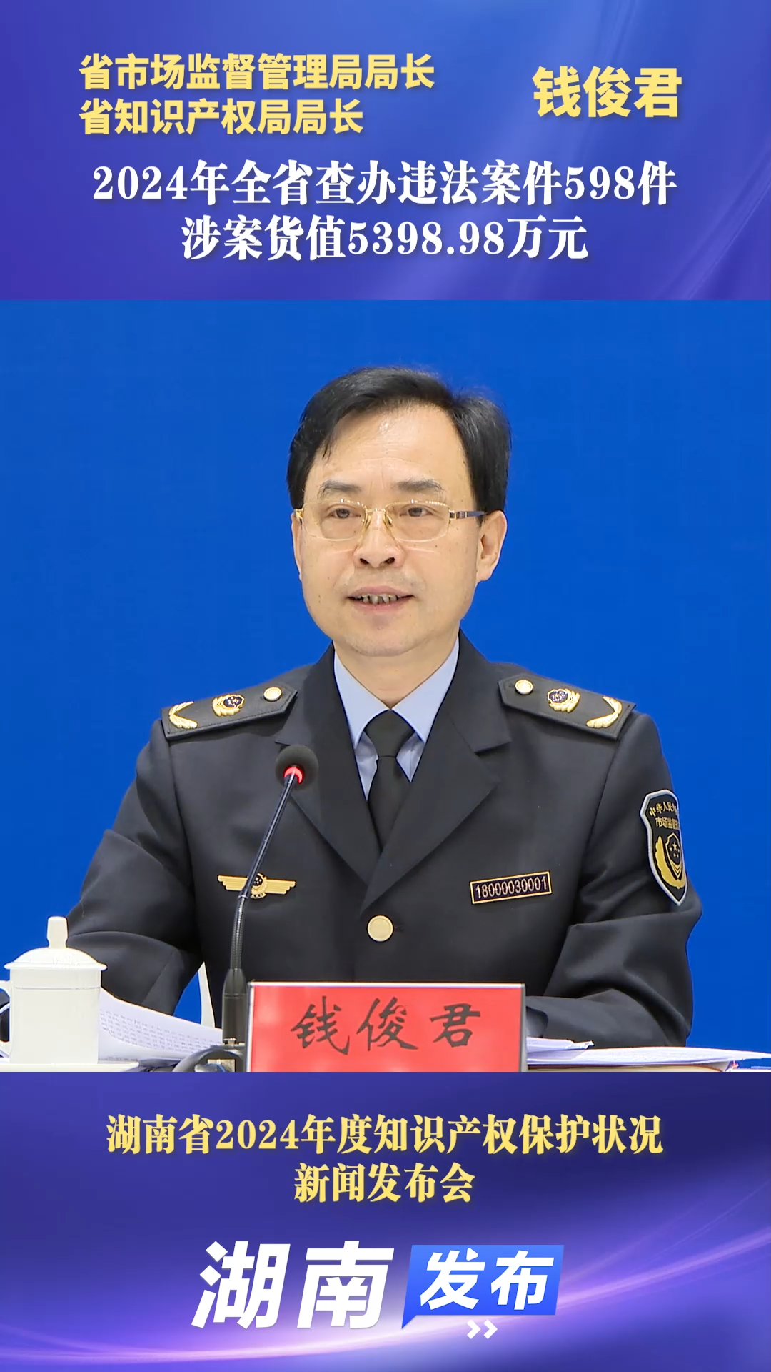 2024年全省查办违法案件598件，涉案货值5398.98万元|湖南发布
