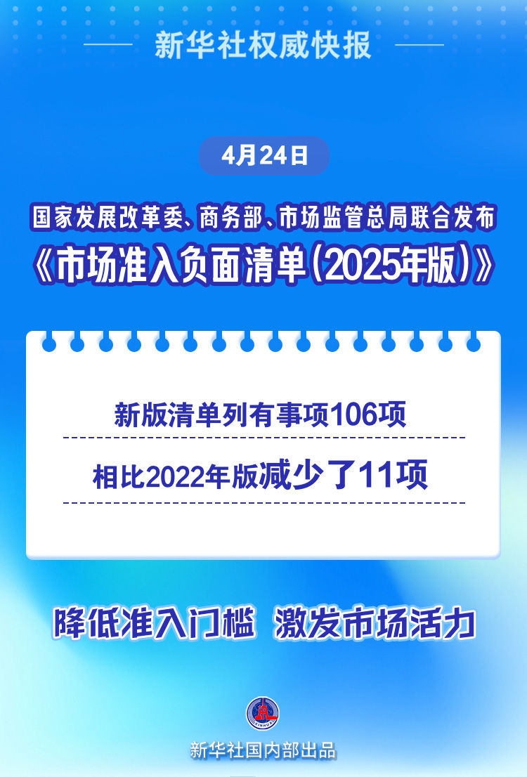 新华鲜报|重大部署！我国新版市场准入负面清单亮相