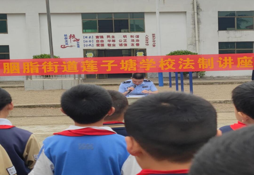 沅江莲子塘学校：法治宣讲进校园 春风化雨润童心