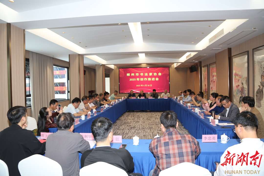 郴州市书法家协会召开2025年创作推进会