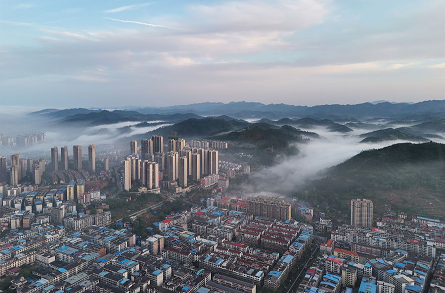晨雾氤氲  如梦似幻