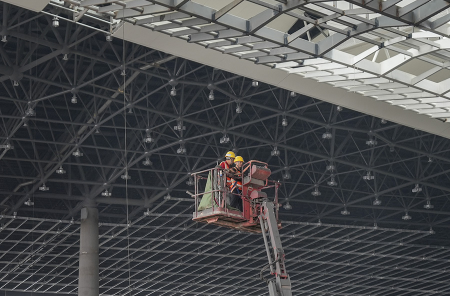 长沙机场改扩建工程T3航站楼项目“五一”不打烊
