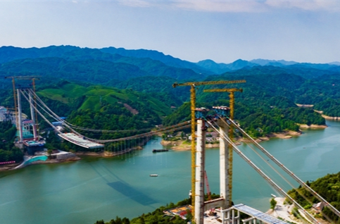 Dongtingxi Yuanshui Grand Bridge Construction in Full Swing