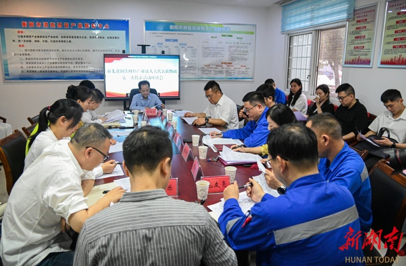 促进市先进钢铁材料产业链发展，四级人大代表前往衡钢调研 