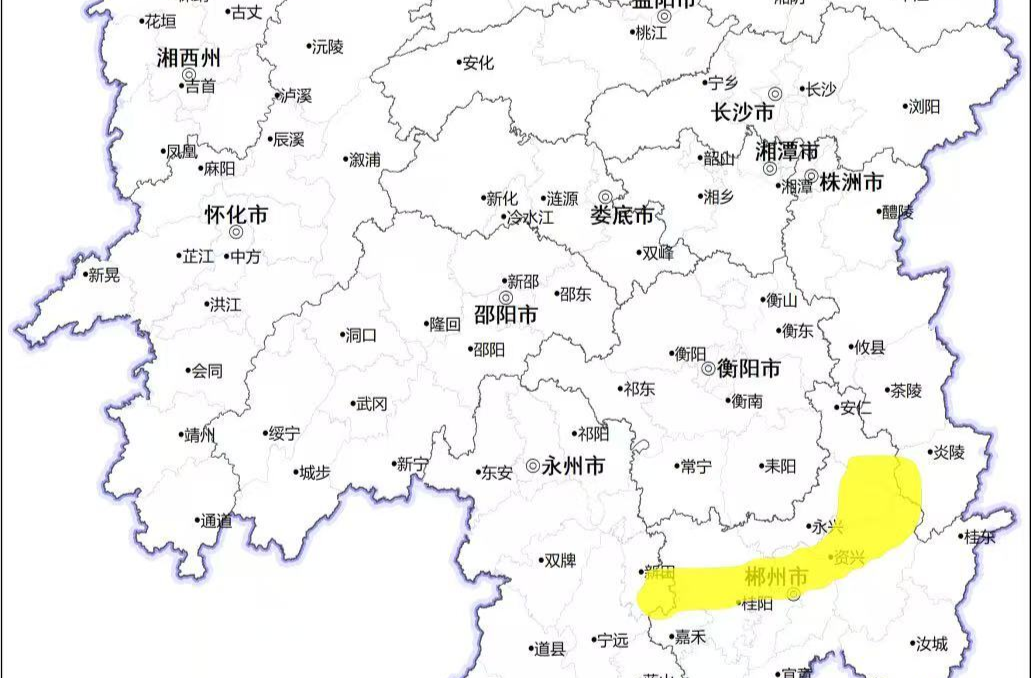 湖南發(fā)布山洪災害風險預警，永州、郴州等局地可能發(fā)生山洪災害