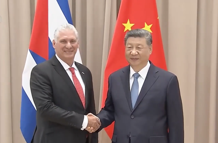 视频丨习近平会见古巴国家主席迪亚斯-卡内尔